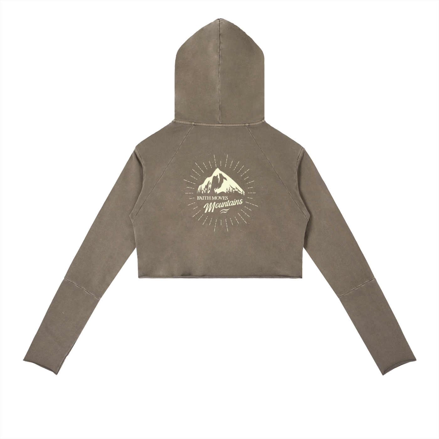 Vintage Washed Raw Edge Hoodie