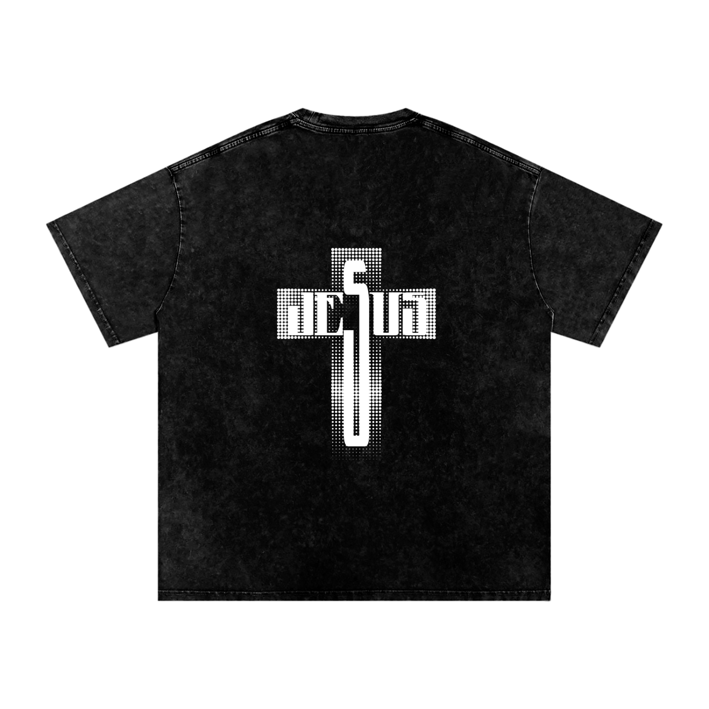 Snow Washed Oversized Cotton T-Shirt