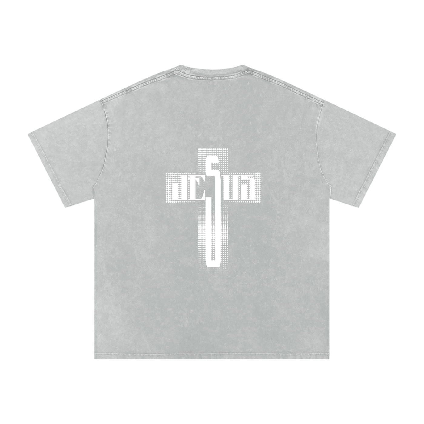 Snow Washed Oversized Cotton T-Shirt