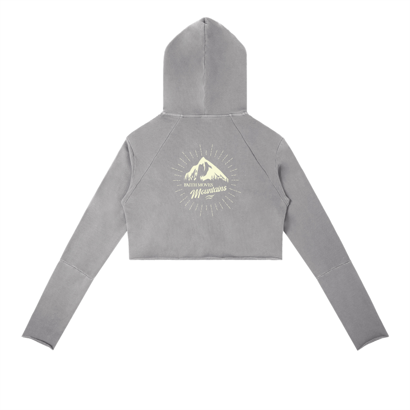Vintage Washed Raw Edge Hoodie
