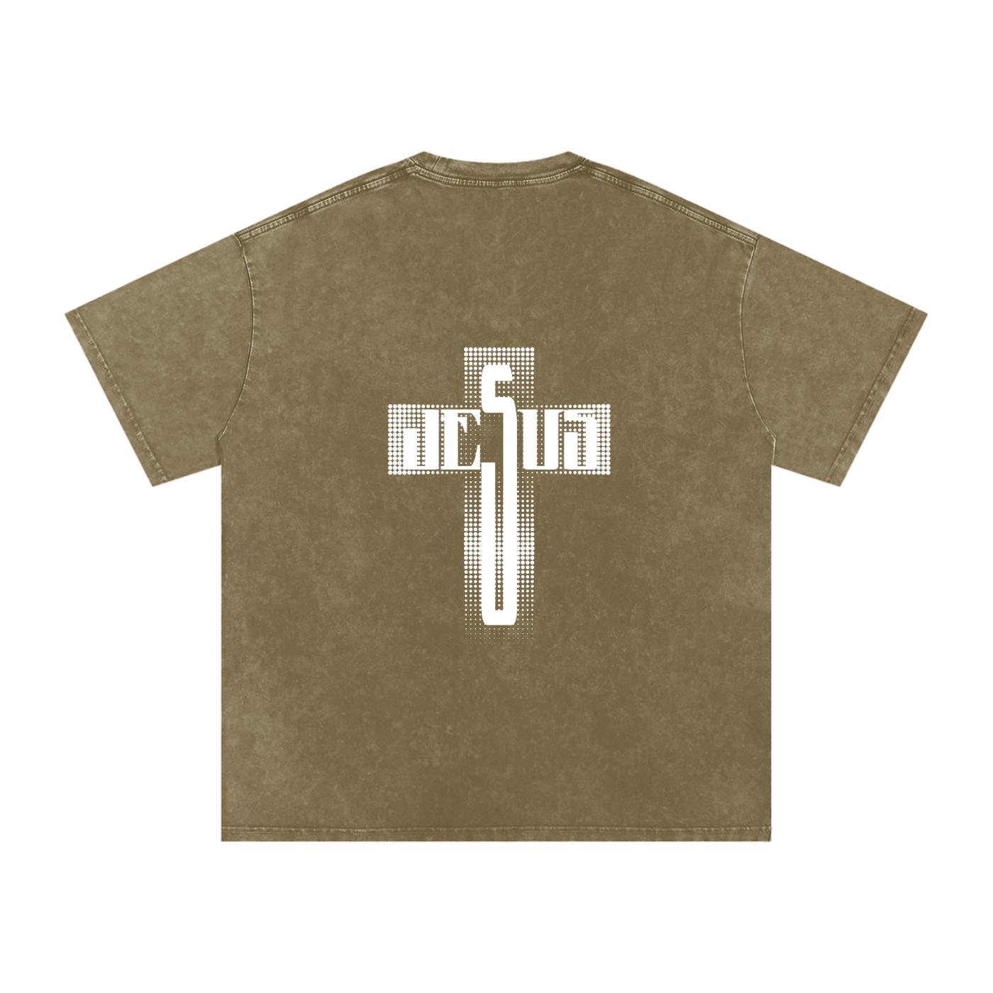 Snow Washed Oversized Cotton T-Shirt