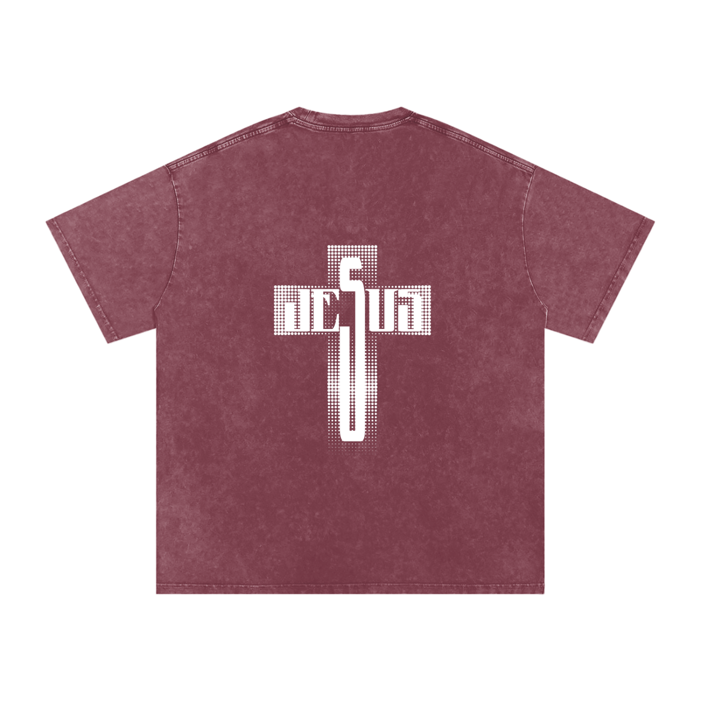 Snow Washed Oversized Cotton T-Shirt