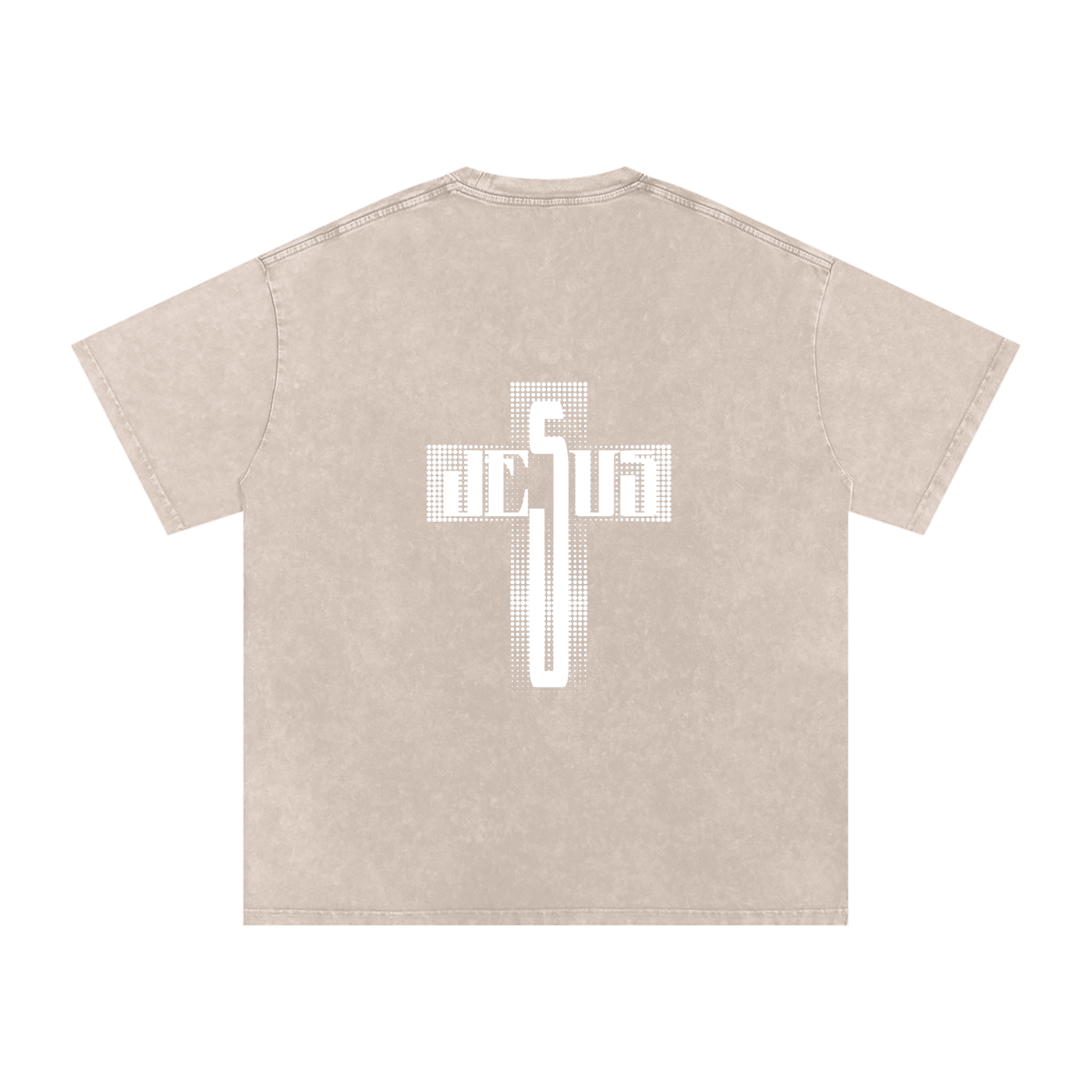 Snow Washed Oversized Cotton T-Shirt