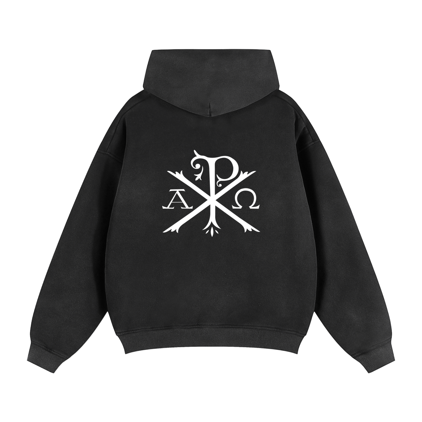Sunfade Two-way Zipper Boxy Fleece Hoodie